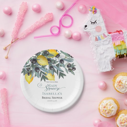 Hauptpresse | Schwarzes Brautparty Pappteller (Party)