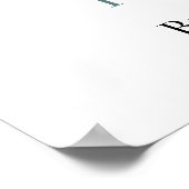 Hauptpresse | Schwarzes Brautparty Poster (Ecke)