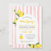 Hauptpresse Sommerlemon Probe Abendessen Einladung (Vorderseite)