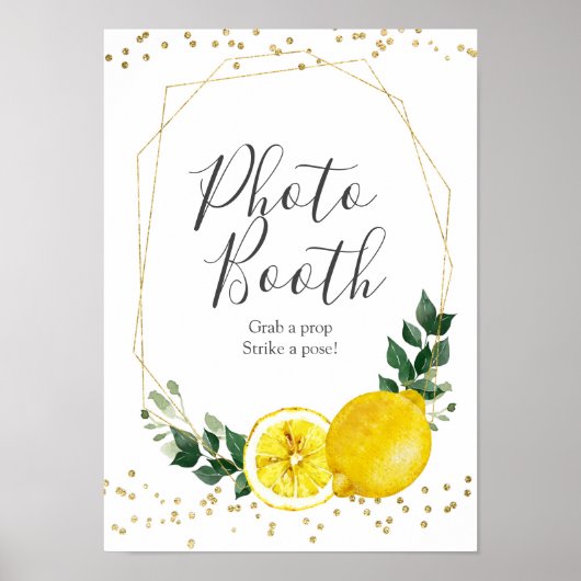 Hauptpresse Zitronenlemon Foto Standzeichen Poster (Vorne)