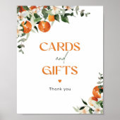 Hauptpresse Zitrus eucalyptus Karten und Geschenke Poster (Vorne)