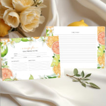 Hauptpresse | Zitrusfrüchte-Brautparty-Rezeptionsk