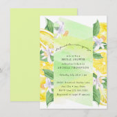 Hauptpresse | Zitrusfrüchte | Lemon Yellow Brautpa Einladung (Vorne/Hinten)