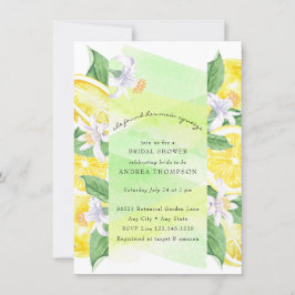 Hauptpresse | Zitrusfrüchte | Lemon Yellow Brautpa Einladung