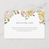 Hauptpresse | Zitrusfrüchte | Rosa Floral Begleitkarte (Vorderseite)