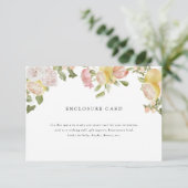 Hauptpresse | Zitrusfrüchte | Rosa Floral Begleitkarte (Stehend Vorderseite)