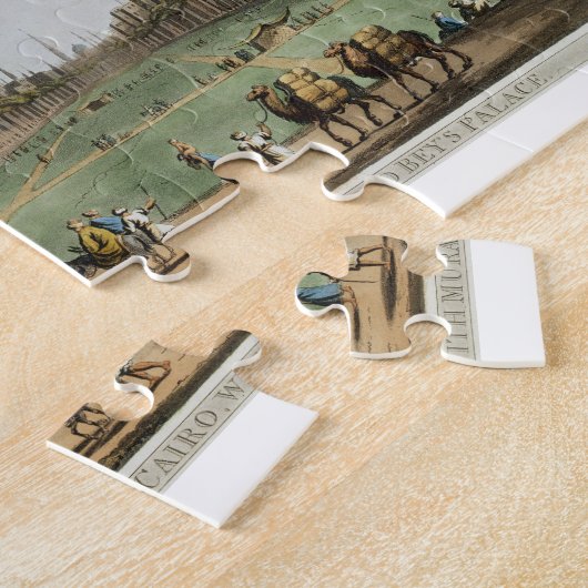 Hauptquadrat in großartigem Kairo, mit Murad Beys Puzzle (Seite)