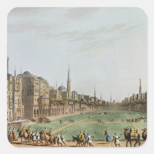 Hauptquadrat in großartigem Kairo, mit Murad Beys Quadratischer Aufkleber (Vorderseite)