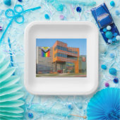 Hauptquartier des demokratischen Party Pappteller (Party)