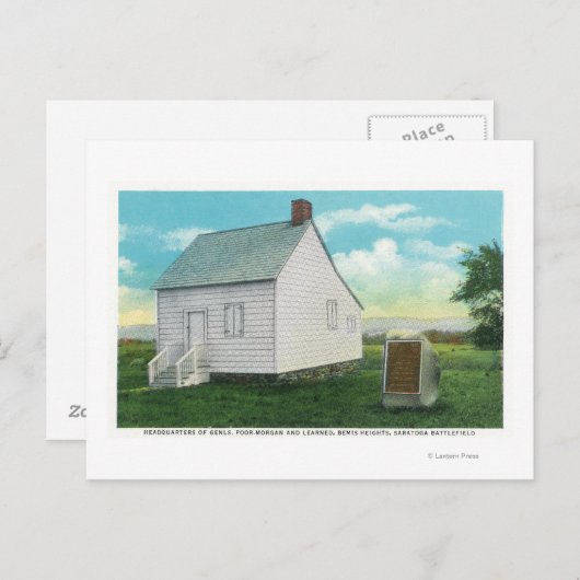 Hauptquartier des Generals Poor-Morgan & Learned Postkarte (Vorne/Hinten)