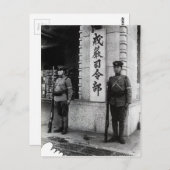 Hauptquartier für Kriegsrecht Postkarte (Vorne/Hinten)