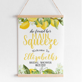 Hauptqueeze Lemons Geburtstags Begrüßungszeichen Poster