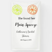 Hauptqueeze ZitronenZitrusfrüchte Brautparty Name  Banner (Vertikal)