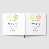 Hauptqueeze ZitronenZitrusfrüchte Brautparty Name  Gästebuch (Voll)