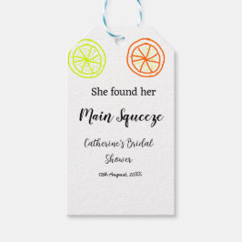 Hauptqueeze ZitronenZitrusfrüchte Brautparty Name  Geschenkanhänger