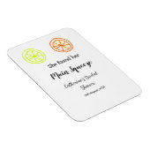 Hauptqueeze ZitronenZitrusfrüchte Brautparty Name Magnet (Rechte Seite)