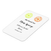 Hauptqueeze ZitronenZitrusfrüchte Brautparty Name  Magnet (Linke Seite)