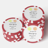 Hauptqueeze ZitronenZitrusfrüchte Brautparty Name  Pokerchips (Stapel)