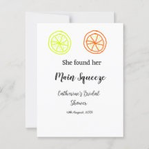 Hauptqueeze ZitronenZitrusfrüchte Brautparty Name