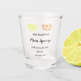 Hauptqueeze ZitronenZitrusfrüchte Brautparty Name  Schnapsglas