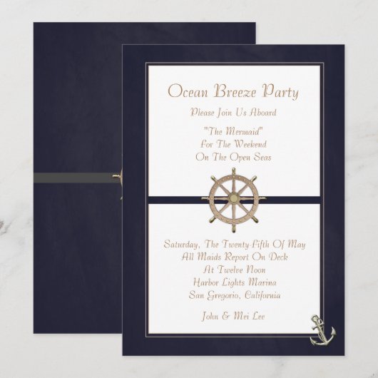 Hauptrad Einladung (Vorne/Hinten)