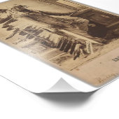 Hauptregen im Gesicht Fotodruck (Ecke)