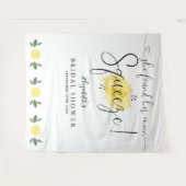 Hauptsache Brautparty Lemons Foto Hintergrund drüc Wandteppich (Vorderseite (Horizontal))