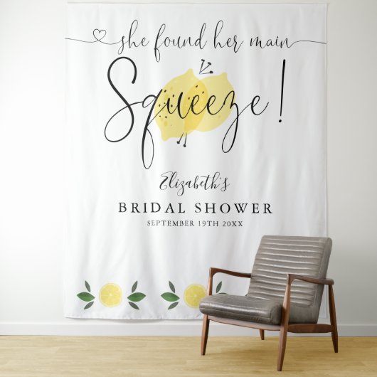 Hauptsache Brautparty Lemons Foto Hintergrund drüc Wandteppich (Beispiel)