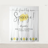 Hauptsache Brautparty Lemons Foto Hintergrund drüc Wandteppich (Vorderseite)