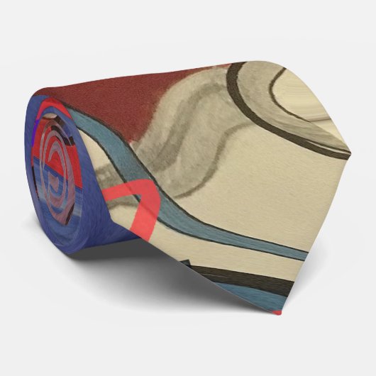 Hauptsächlich rot krawatte (Gerollt)