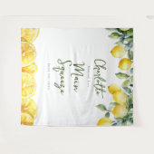 Hauptsächlicher Hintergrund des Lemon Brautparty-F Wandteppich (Vorderseite (Horizontal))