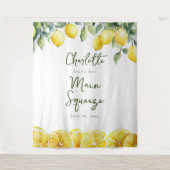 Hauptsächlicher Hintergrund des Lemon Brautparty-F Wandteppich (Vorderseite)