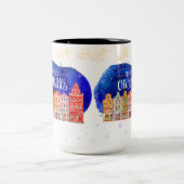 Hauptsaison/Weihnachts-Tasse Zweifarbige Tasse (Mittel)