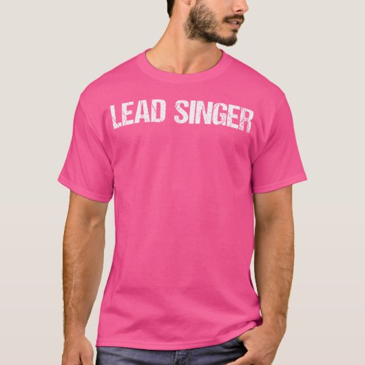 Hauptsänger Einfacher Titel T-Shirt (Vorderseite)