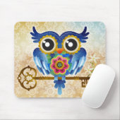 Hauptschlüssel-Eule Mousepad (Mit Mouse)