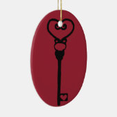 Hauptschlüssel-Flitter Keramik Ornament (Rechts)