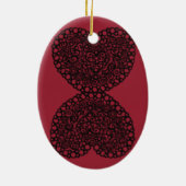 Hauptschlüssel-Flitter Keramik Ornament (Hinten)