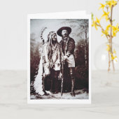 Hauptsitting Bull (1831-90) auf Ausflug mit Büffel Karte (Gelbe Blume)