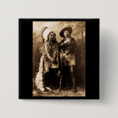 Hauptsitting Bull und Buffalo Bill 1895 Button (Vorderseite)