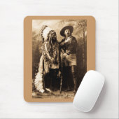 Hauptsitting Bull und Buffalo Bill 1895 Mousepad (Mit Mouse)