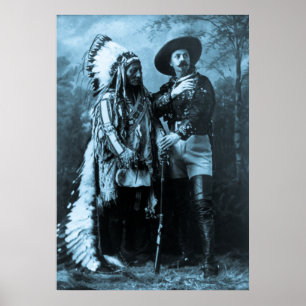 Hauptsitting Bull und Buffalo Bill Poster