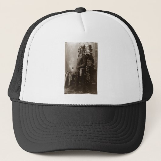 Hauptsitting Bull - Vintag Truckerkappe (Vorderseite)