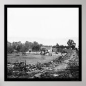 Hauptsitz der Gewerkschaft in Gettysburg 1863 Poster (Vorne)