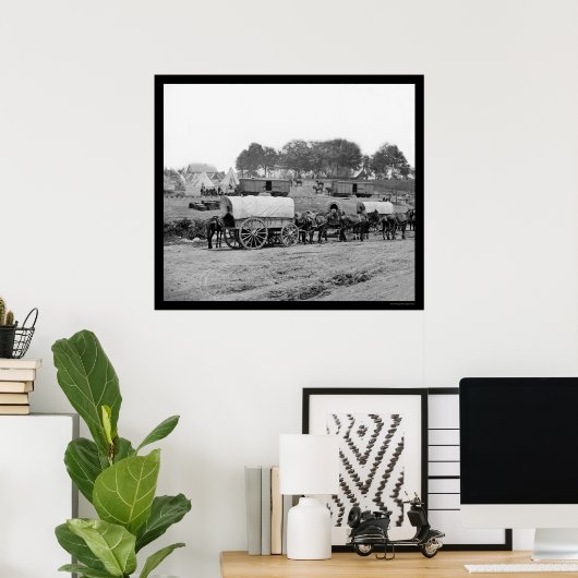 Hauptsitz von General McClellan 1862 Poster (Heimbüro)