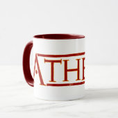 Hauptstadt "A-theist" Tasse (Vorderseite Links)