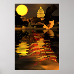 Hauptstadt-Adler-Flag-W-O-Sun-Ray-Set-2 Poster