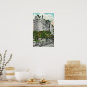 Hauptstadt Anfahrt View of NY Telefone Co. Bldg Poster (Küche)