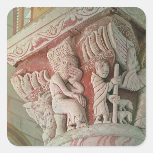 Hauptstadt aus dem Päckchen aus "Babilonia Quadratischer Aufkleber (Vorderseite)