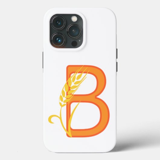 Hauptstadt B florale Monogramm Case-Mate iPhone Hülle (Rückseite)