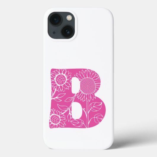 Hauptstadt B florale Monogramm Case-Mate iPhone Hülle (Rückseite)